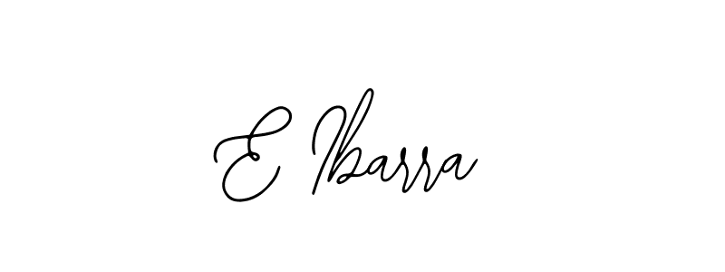 if you are searching for the best signature style for your name E Ibarra. so please give up your signature search. here we have designed multiple signature styles  using Bearetta-2O07w. E Ibarra signature style 12 images and pictures png