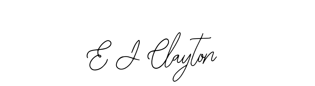 You should practise on your own different ways (Bearetta-2O07w) to write your name (E J Clayton) in signature. don't let someone else do it for you. E J Clayton signature style 12 images and pictures png