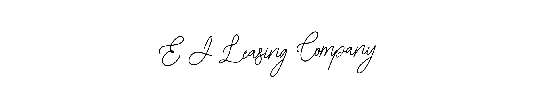 Also You can easily find your signature by using the search form. We will create E J Leasing Company name handwritten signature images for you free of cost using Bearetta-2O07w sign style. E J Leasing Company signature style 12 images and pictures png