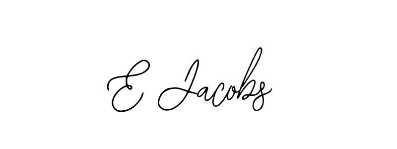 Use a signature maker to create a handwritten signature online. With this signature software, you can design (Bearetta-2O07w) your own signature for name E Jacobs. E Jacobs signature style 12 images and pictures png