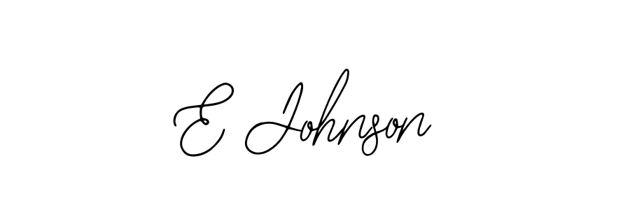 Similarly Bearetta-2O07w is the best handwritten signature design. Signature creator online .You can use it as an online autograph creator for name E Johnson. E Johnson signature style 12 images and pictures png