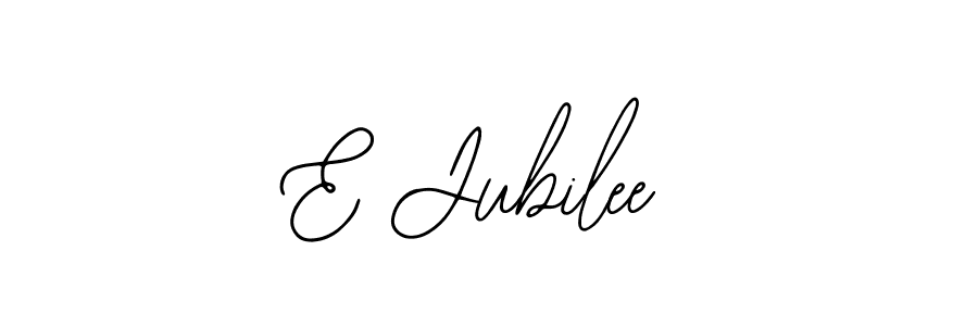 The best way (Bearetta-2O07w) to make a short signature is to pick only two or three words in your name. The name E Jubilee include a total of six letters. For converting this name. E Jubilee signature style 12 images and pictures png