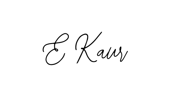 Use a signature maker to create a handwritten signature online. With this signature software, you can design (Bearetta-2O07w) your own signature for name E Kaur. E Kaur signature style 12 images and pictures png