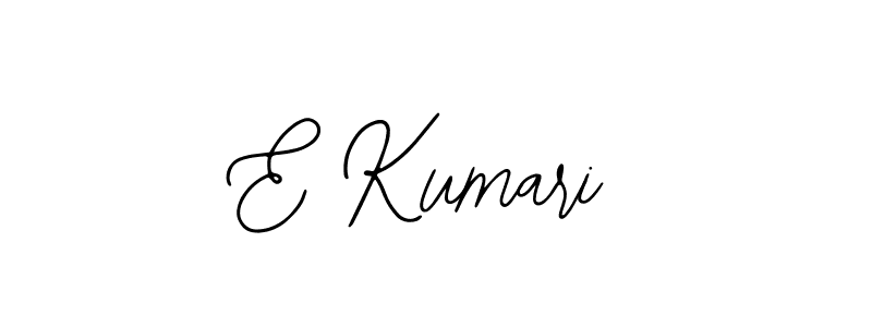 The best way (Bearetta-2O07w) to make a short signature is to pick only two or three words in your name. The name E Kumari include a total of six letters. For converting this name. E Kumari signature style 12 images and pictures png