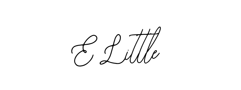 How to make E Little signature? Bearetta-2O07w is a professional autograph style. Create handwritten signature for E Little name. E Little signature style 12 images and pictures png