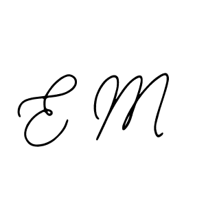 How to make E M signature? Bearetta-2O07w is a professional autograph style. Create handwritten signature for E M name. E M signature style 12 images and pictures png