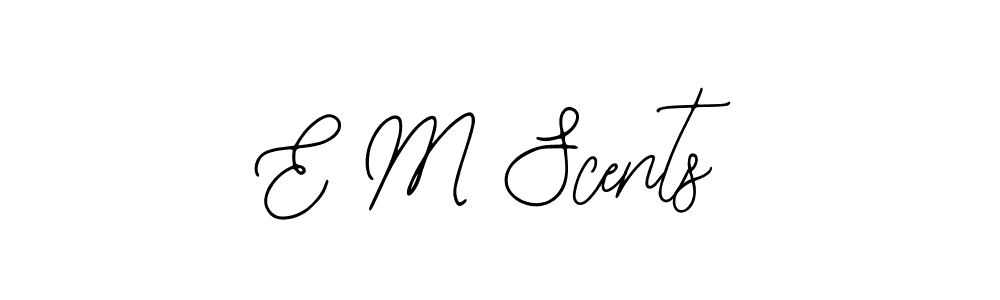 Create a beautiful signature design for name E M Scents. With this signature (Bearetta-2O07w) fonts, you can make a handwritten signature for free. E M Scents signature style 12 images and pictures png