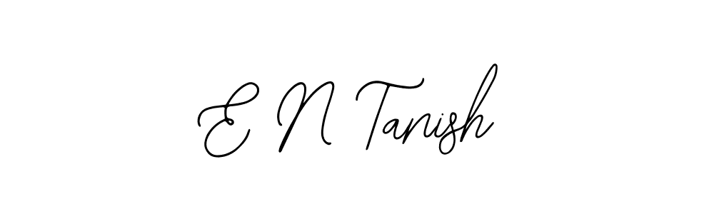 You should practise on your own different ways (Bearetta-2O07w) to write your name (E N Tanish) in signature. don't let someone else do it for you. E N Tanish signature style 12 images and pictures png