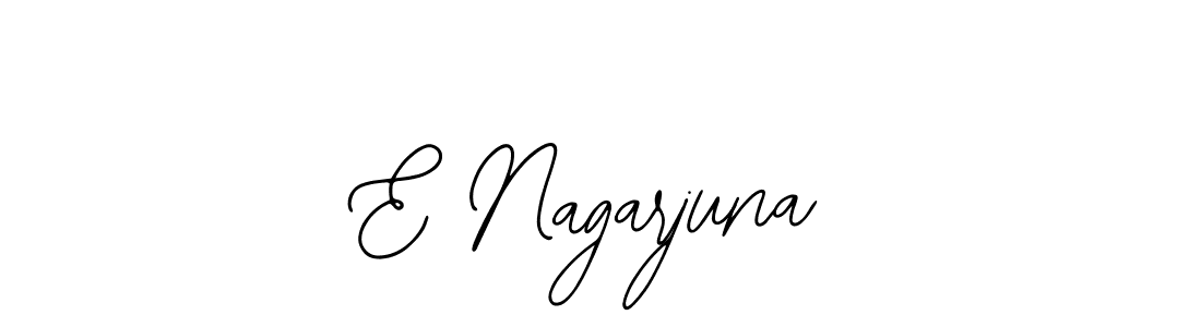 The best way (Bearetta-2O07w) to make a short signature is to pick only two or three words in your name. The name E Nagarjuna include a total of six letters. For converting this name. E Nagarjuna signature style 12 images and pictures png