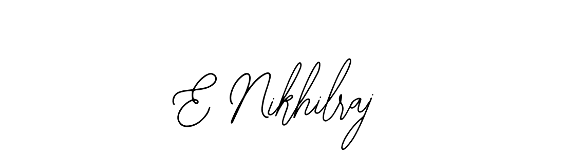 The best way (Bearetta-2O07w) to make a short signature is to pick only two or three words in your name. The name E Nikhilraj include a total of six letters. For converting this name. E Nikhilraj signature style 12 images and pictures png