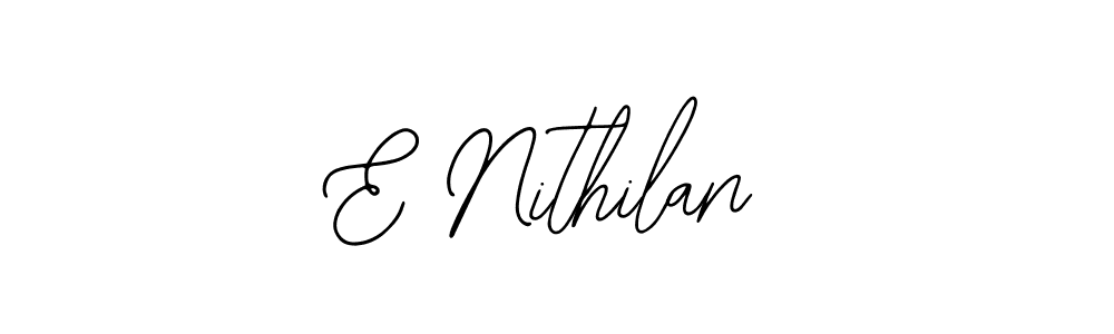 Bearetta-2O07w is a professional signature style that is perfect for those who want to add a touch of class to their signature. It is also a great choice for those who want to make their signature more unique. Get E Nithilan name to fancy signature for free. E Nithilan signature style 12 images and pictures png