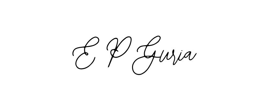 How to Draw E P Guria signature style? Bearetta-2O07w is a latest design signature styles for name E P Guria. E P Guria signature style 12 images and pictures png
