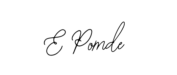 Make a beautiful signature design for name E Pomde. Use this online signature maker to create a handwritten signature for free. E Pomde signature style 12 images and pictures png