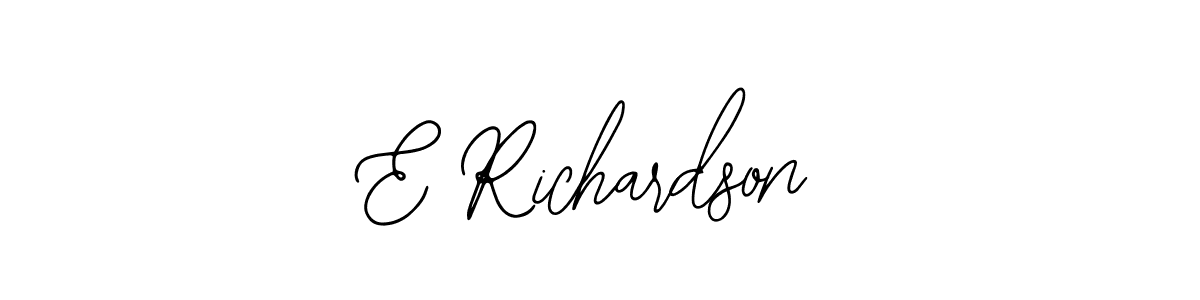 Make a beautiful signature design for name E Richardson. With this signature (Bearetta-2O07w) style, you can create a handwritten signature for free. E Richardson signature style 12 images and pictures png