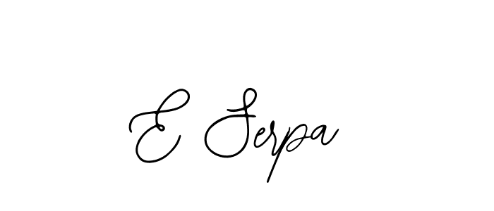 How to make E Serpa signature? Bearetta-2O07w is a professional autograph style. Create handwritten signature for E Serpa name. E Serpa signature style 12 images and pictures png