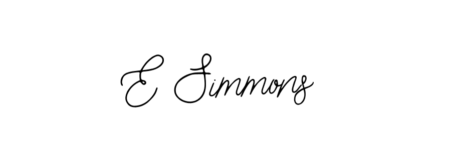 How to make E Simmons signature? Bearetta-2O07w is a professional autograph style. Create handwritten signature for E Simmons name. E Simmons signature style 12 images and pictures png
