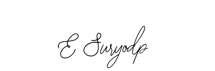 Create a beautiful signature design for name E Suryodp. With this signature (Bearetta-2O07w) fonts, you can make a handwritten signature for free. E Suryodp signature style 12 images and pictures png