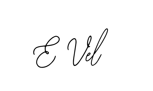 You should practise on your own different ways (Bearetta-2O07w) to write your name (E Vel) in signature. don't let someone else do it for you. E Vel signature style 12 images and pictures png