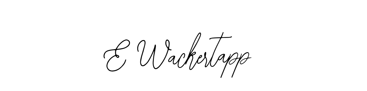 Create a beautiful signature design for name E Wackertapp. With this signature (Bearetta-2O07w) fonts, you can make a handwritten signature for free. E Wackertapp signature style 12 images and pictures png