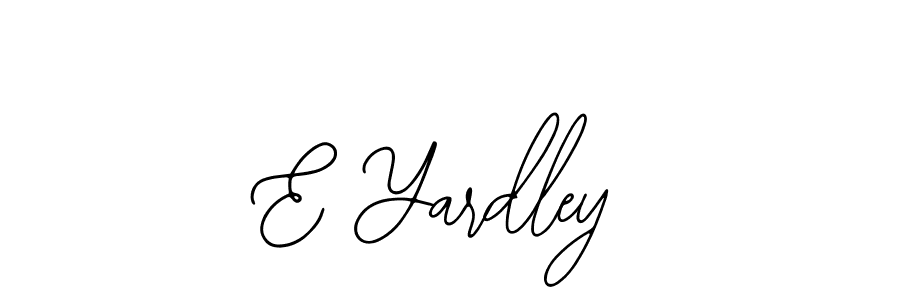 Also we have E Yardley name is the best signature style. Create professional handwritten signature collection using Bearetta-2O07w autograph style. E Yardley signature style 12 images and pictures png