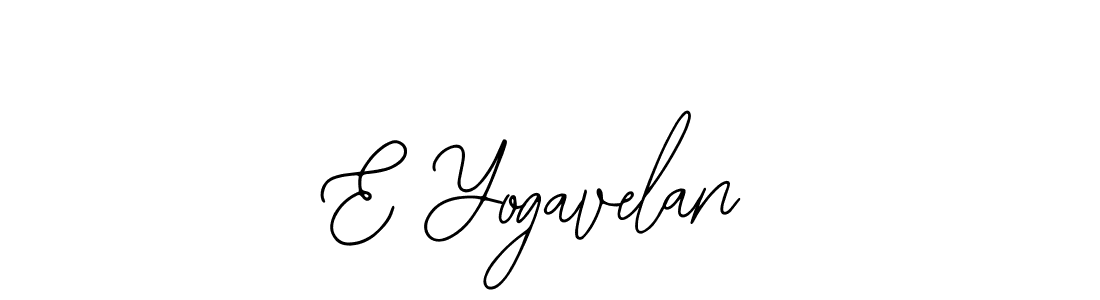 The best way (Bearetta-2O07w) to make a short signature is to pick only two or three words in your name. The name E Yogavelan include a total of six letters. For converting this name. E Yogavelan signature style 12 images and pictures png
