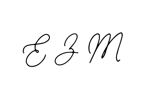 Make a beautiful signature design for name E Z M. With this signature (Bearetta-2O07w) style, you can create a handwritten signature for free. E Z M signature style 12 images and pictures png