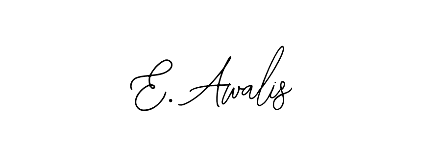 How to Draw E. Awalis signature style? Bearetta-2O07w is a latest design signature styles for name E. Awalis. E. Awalis signature style 12 images and pictures png