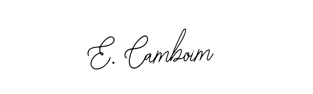 Also You can easily find your signature by using the search form. We will create E. Camboim name handwritten signature images for you free of cost using Bearetta-2O07w sign style. E. Camboim signature style 12 images and pictures png