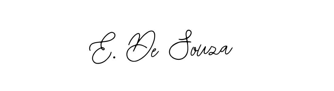 Create a beautiful signature design for name E. De Souza. With this signature (Bearetta-2O07w) fonts, you can make a handwritten signature for free. E. De Souza signature style 12 images and pictures png