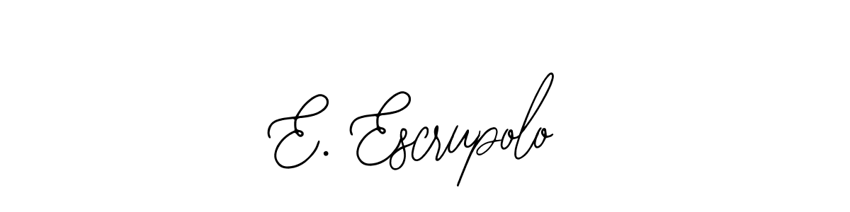 Also You can easily find your signature by using the search form. We will create E. Escrupolo name handwritten signature images for you free of cost using Bearetta-2O07w sign style. E. Escrupolo signature style 12 images and pictures png