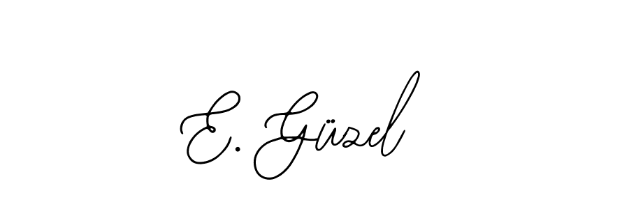 Create a beautiful signature design for name E. Güzel. With this signature (Bearetta-2O07w) fonts, you can make a handwritten signature for free. E. Güzel signature style 12 images and pictures png