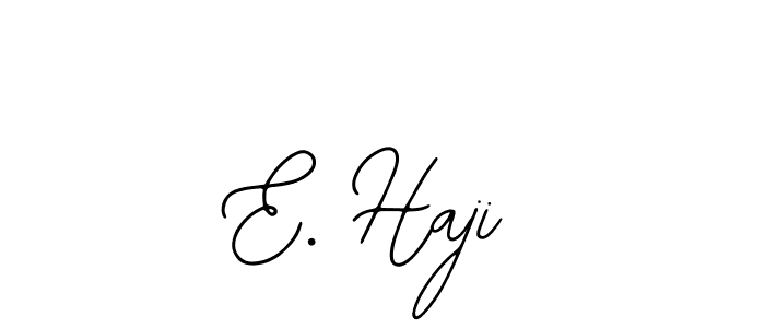 Similarly Bearetta-2O07w is the best handwritten signature design. Signature creator online .You can use it as an online autograph creator for name E. Haji. E. Haji signature style 12 images and pictures png