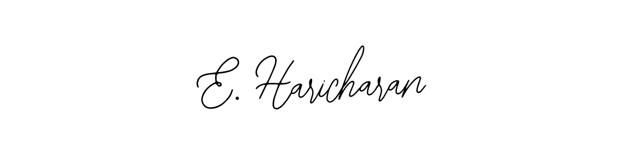 Create a beautiful signature design for name E. Haricharan. With this signature (Bearetta-2O07w) fonts, you can make a handwritten signature for free. E. Haricharan signature style 12 images and pictures png