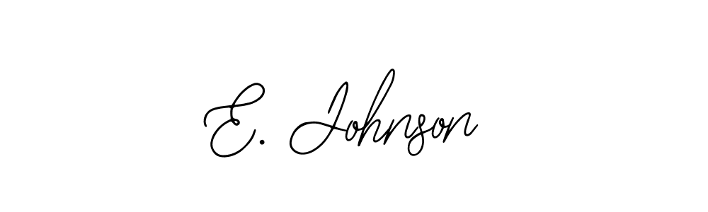 Use a signature maker to create a handwritten signature online. With this signature software, you can design (Bearetta-2O07w) your own signature for name E. Johnson. E. Johnson signature style 12 images and pictures png