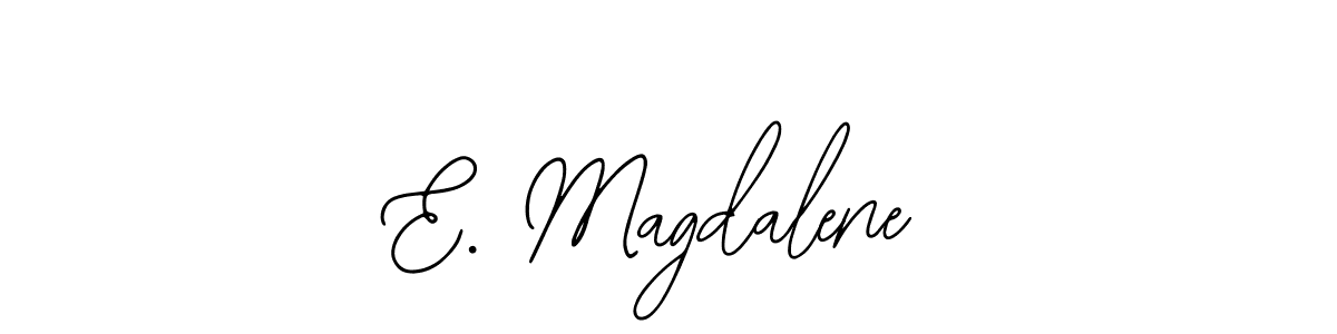 The best way (Bearetta-2O07w) to make a short signature is to pick only two or three words in your name. The name E. Magdalene include a total of six letters. For converting this name. E. Magdalene signature style 12 images and pictures png