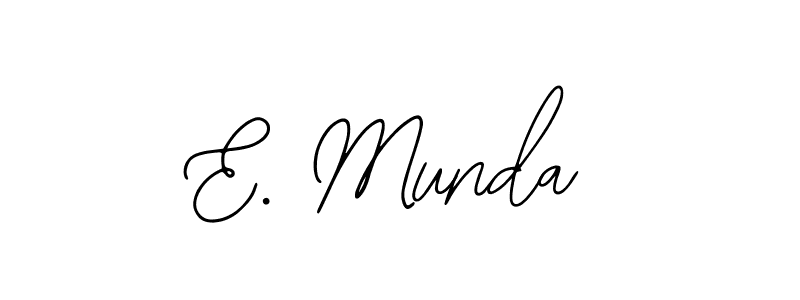 Also we have E. Munda name is the best signature style. Create professional handwritten signature collection using Bearetta-2O07w autograph style. E. Munda signature style 12 images and pictures png