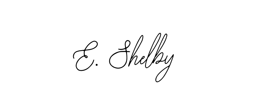 Similarly Bearetta-2O07w is the best handwritten signature design. Signature creator online .You can use it as an online autograph creator for name E. Shelby. E. Shelby signature style 12 images and pictures png