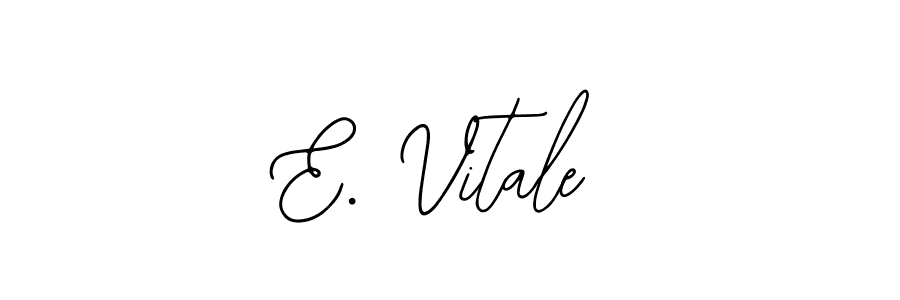 Also we have E. Vitale name is the best signature style. Create professional handwritten signature collection using Bearetta-2O07w autograph style. E. Vitale signature style 12 images and pictures png