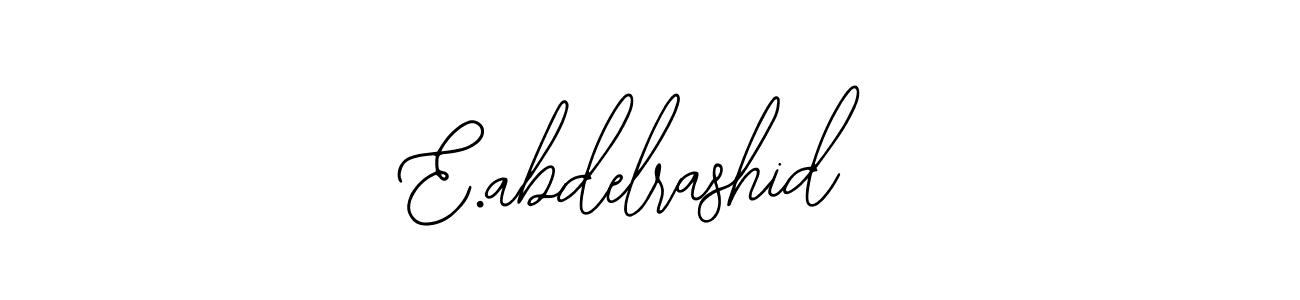 Use a signature maker to create a handwritten signature online. With this signature software, you can design (Bearetta-2O07w) your own signature for name E.abdelrashid. E.abdelrashid signature style 12 images and pictures png