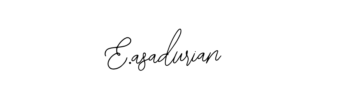 Use a signature maker to create a handwritten signature online. With this signature software, you can design (Bearetta-2O07w) your own signature for name E.asadurian. E.asadurian signature style 12 images and pictures png