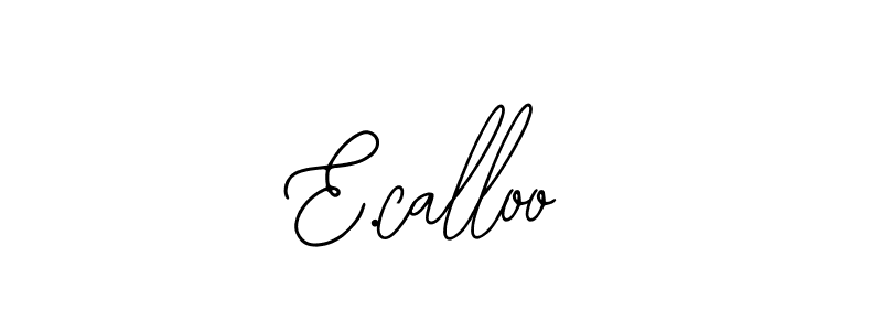 Use a signature maker to create a handwritten signature online. With this signature software, you can design (Bearetta-2O07w) your own signature for name E.calloo. E.calloo signature style 12 images and pictures png