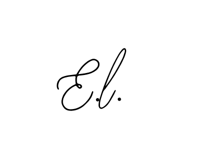 The best way (Bearetta-2O07w) to make a short signature is to pick only two or three words in your name. The name E.l. include a total of six letters. For converting this name. E.l. signature style 12 images and pictures png