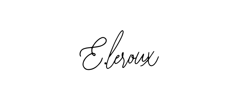 Create a beautiful signature design for name E.leroux. With this signature (Bearetta-2O07w) fonts, you can make a handwritten signature for free. E.leroux signature style 12 images and pictures png