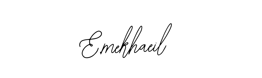 See photos of E.mekhaeil official signature by Spectra . Check more albums & portfolios. Read reviews & check more about Bearetta-2O07w font. E.mekhaeil signature style 12 images and pictures png