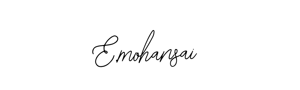 Make a beautiful signature design for name E.mohansai. Use this online signature maker to create a handwritten signature for free. E.mohansai signature style 12 images and pictures png