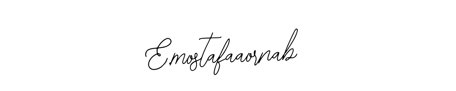 Make a beautiful signature design for name E.mostafaaornab. With this signature (Bearetta-2O07w) style, you can create a handwritten signature for free. E.mostafaaornab signature style 12 images and pictures png