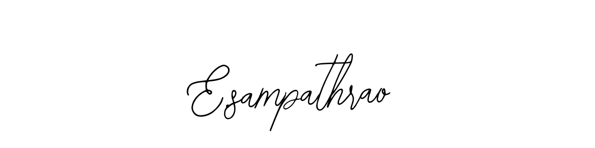 Similarly Bearetta-2O07w is the best handwritten signature design. Signature creator online .You can use it as an online autograph creator for name E.sampathrao. E.sampathrao signature style 12 images and pictures png