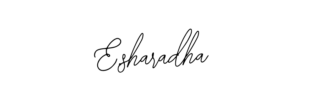 Make a beautiful signature design for name E.sharadha. Use this online signature maker to create a handwritten signature for free. E.sharadha signature style 12 images and pictures png