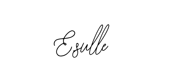 The best way (Bearetta-2O07w) to make a short signature is to pick only two or three words in your name. The name E.sulle include a total of six letters. For converting this name. E.sulle signature style 12 images and pictures png