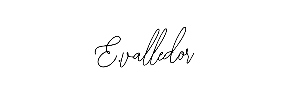 Design your own signature with our free online signature maker. With this signature software, you can create a handwritten (Bearetta-2O07w) signature for name E.valledor. E.valledor signature style 12 images and pictures png
